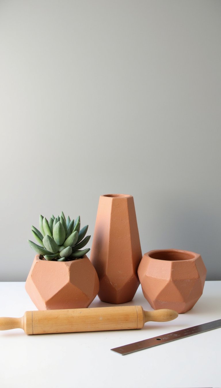 3. Slab-Constructed Geometric Planters