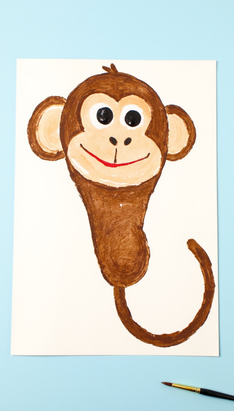 19. Monkey Footprint Art