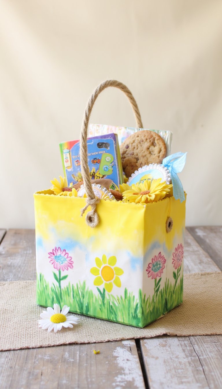 7. Recycled Milk Carton Basket