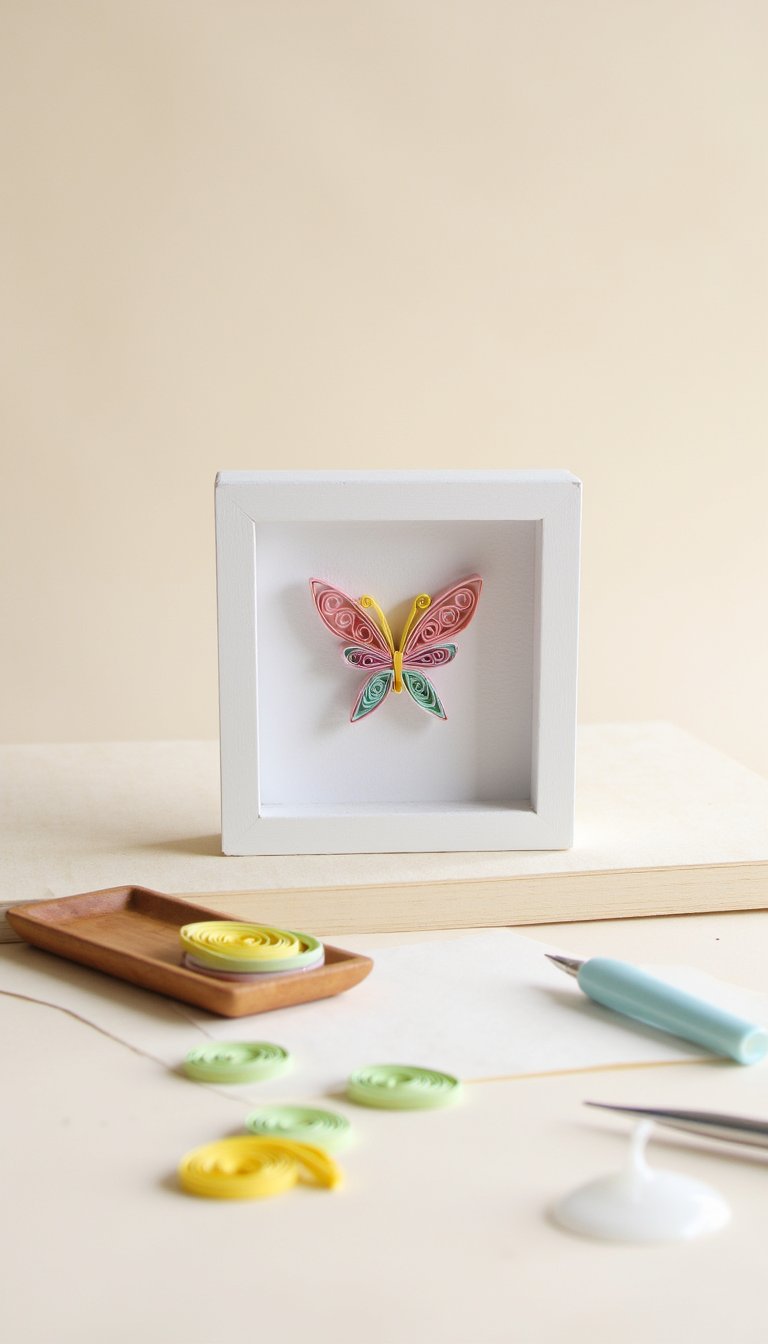 9. Tiny Paper Quilling Art
