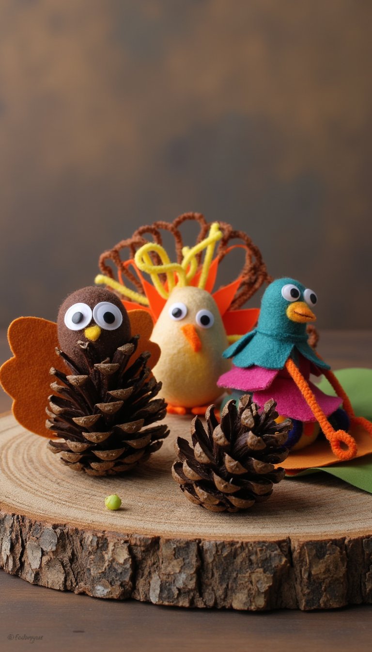 24. Pine Cone Critters