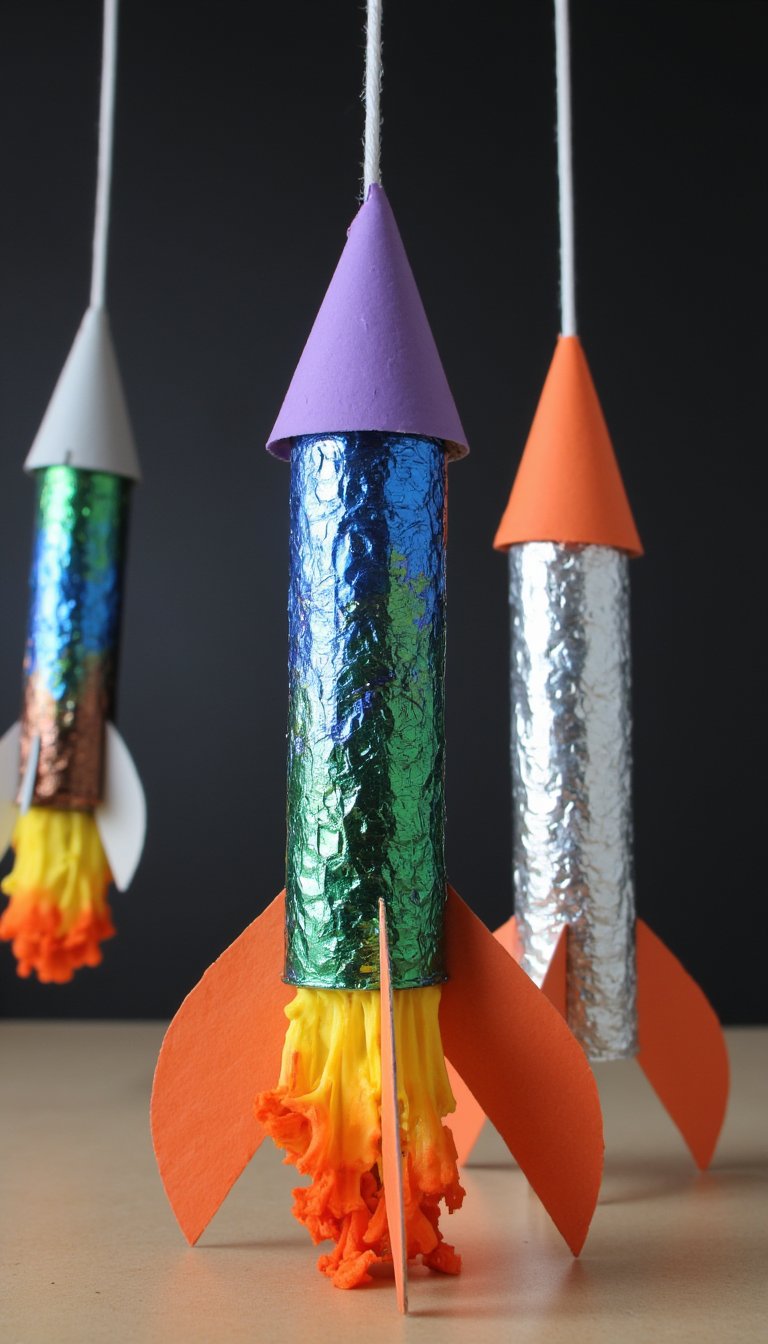 2. Cardboard Tube Rockets