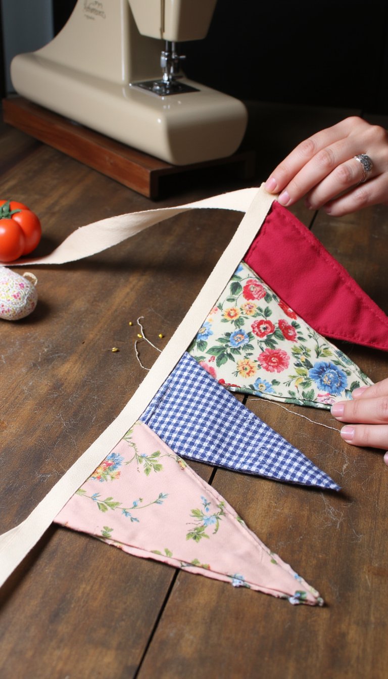 13. Fabric Scrap Bunting