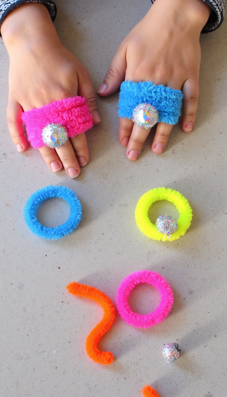 3. Simple and Sparkly Rings