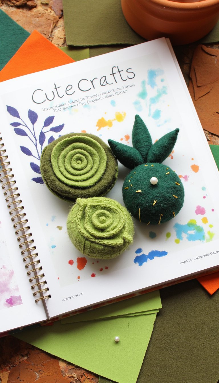 1. Felt Succulent Pincushions