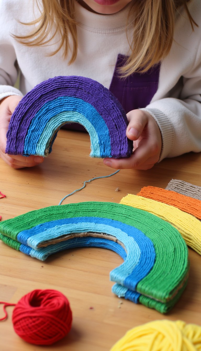 19. Rainbow Yarn Wrapping