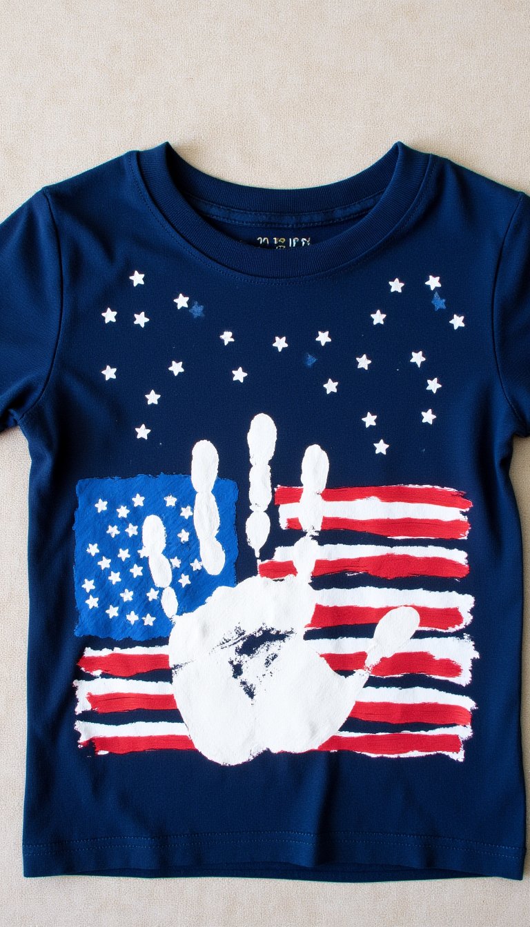 5. Handprint Flag Shirt for Kids