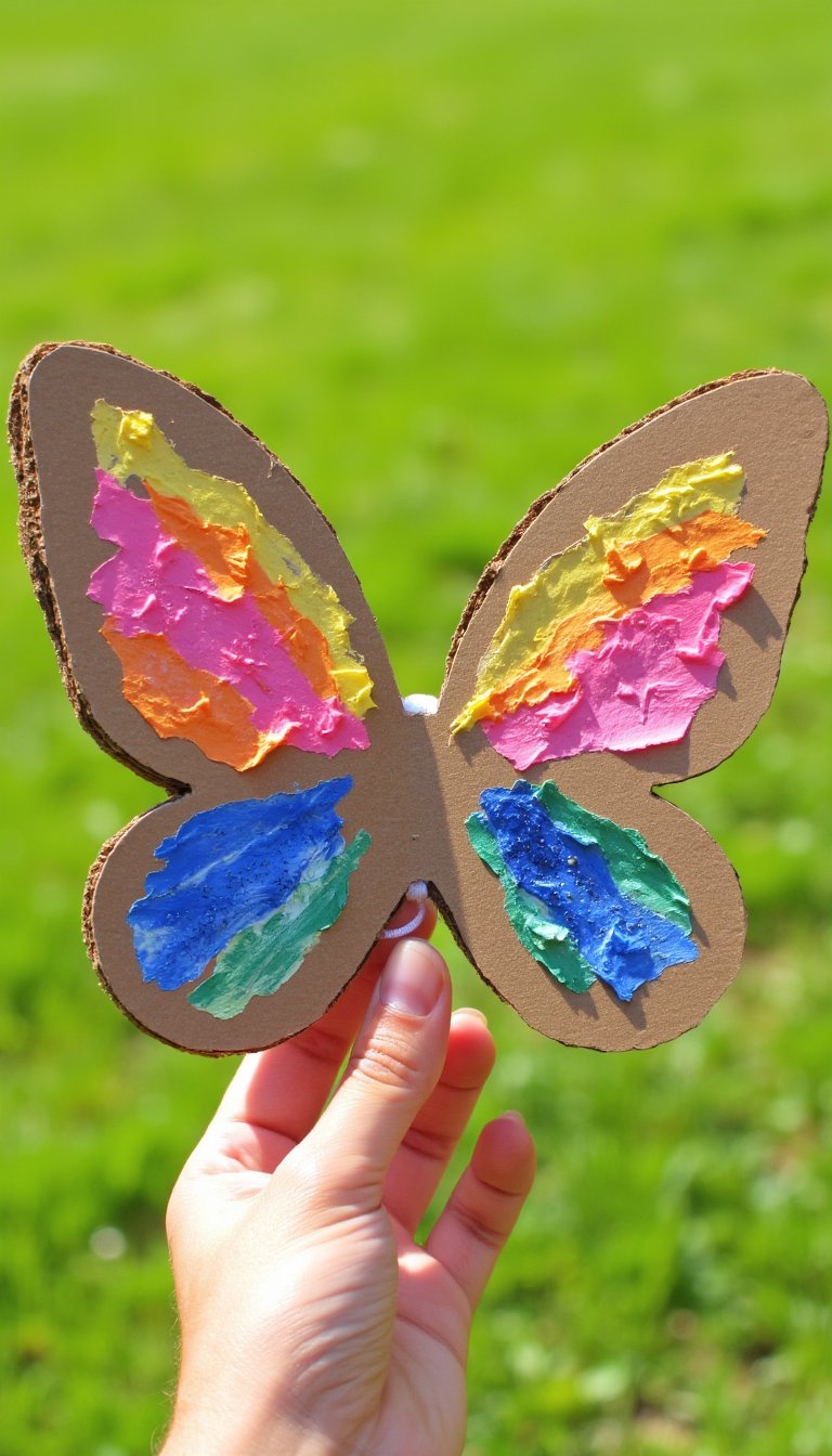 4. DIY Cardboard Butterfly Wings