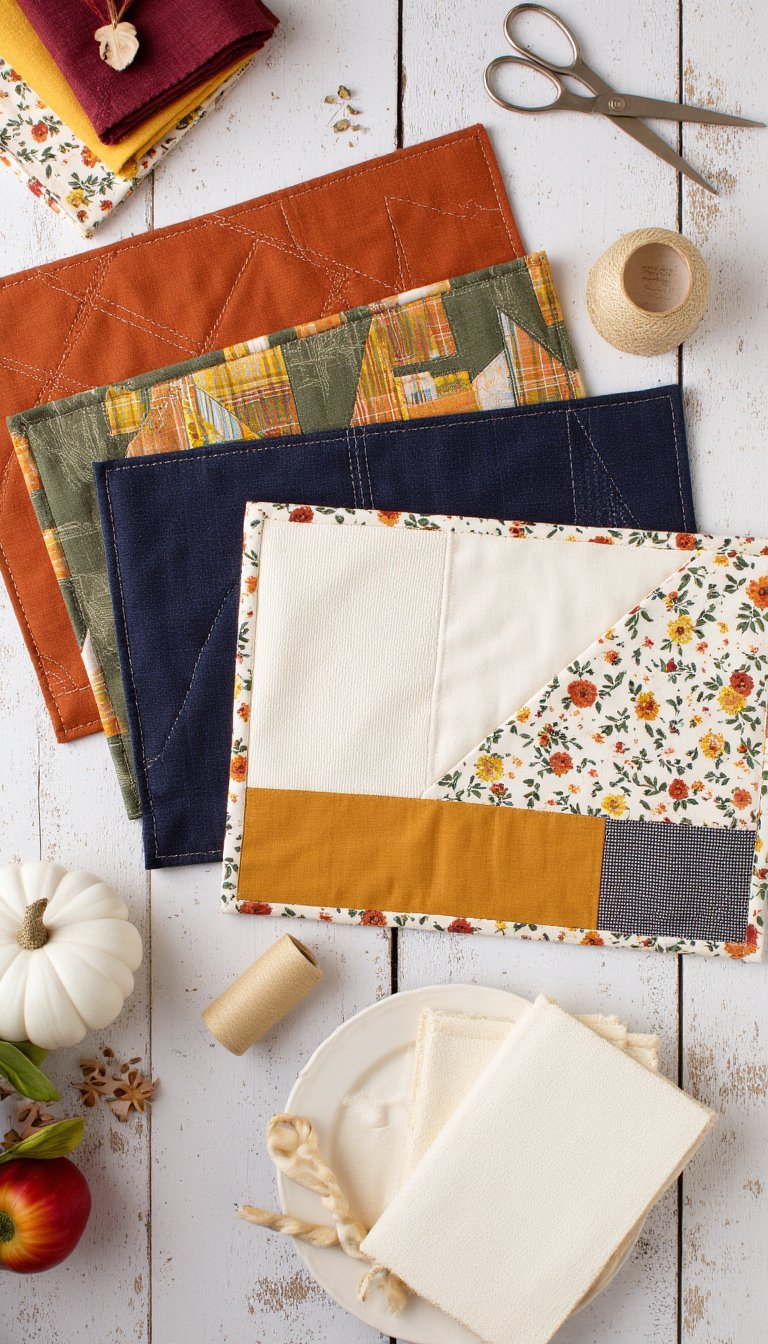21. Quilted Fabric Placemats