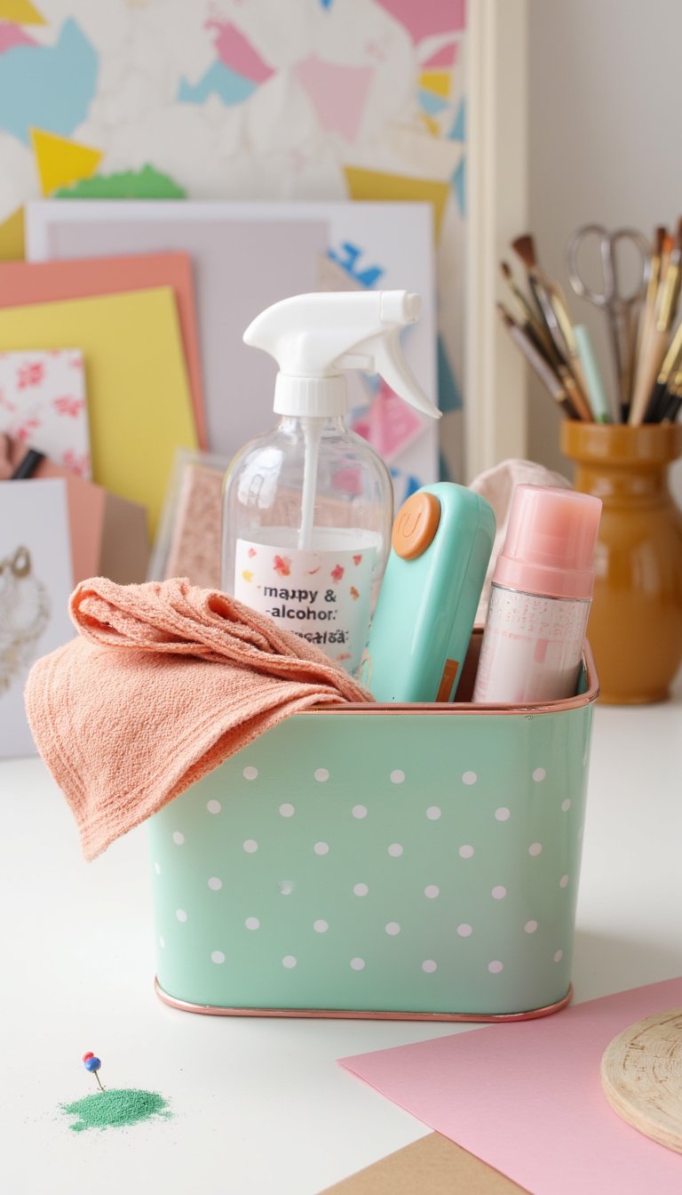 25. A "Happy Accidents" Cleaning Caddy