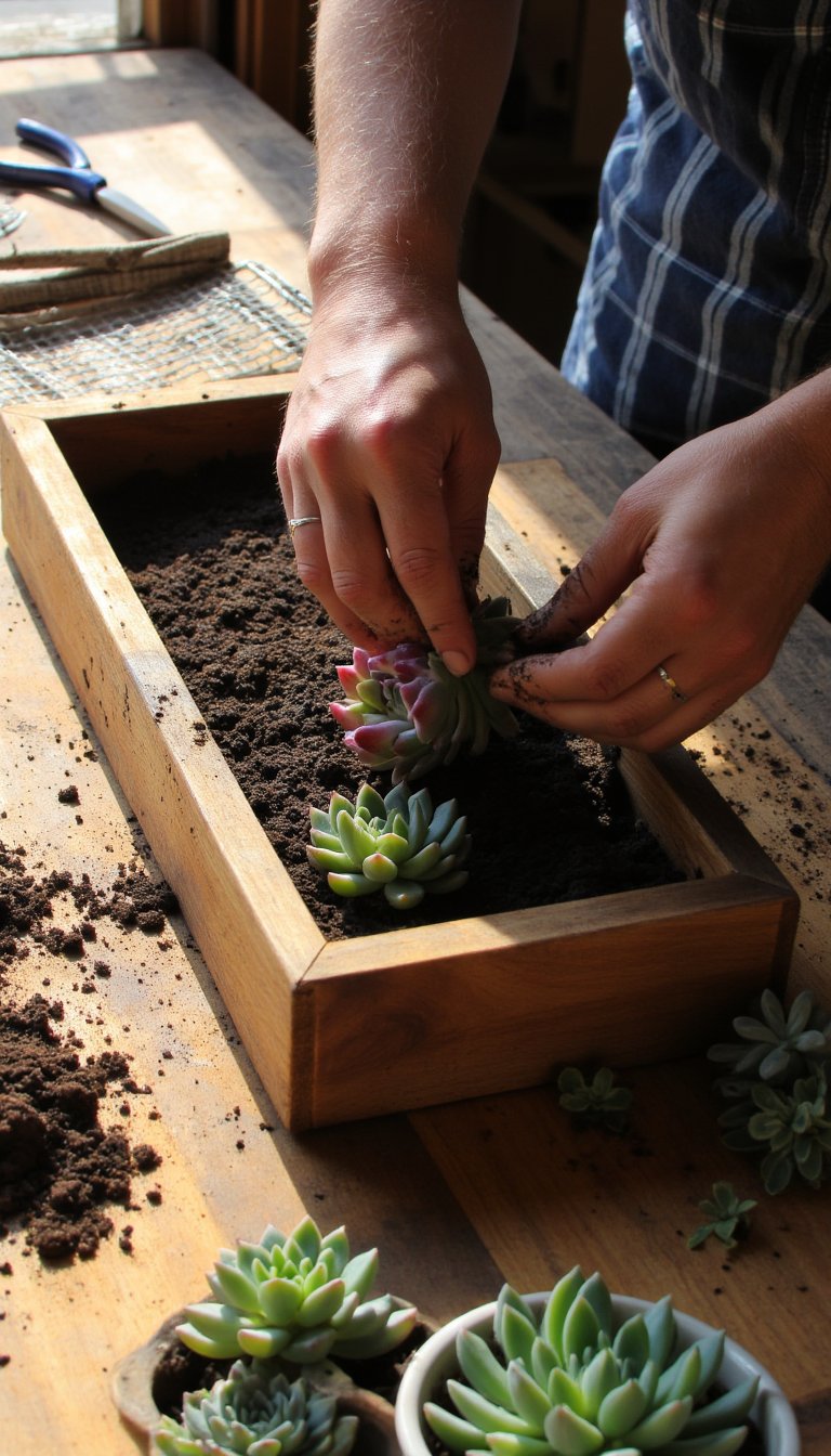 7. Create a Succulent Wall Planter