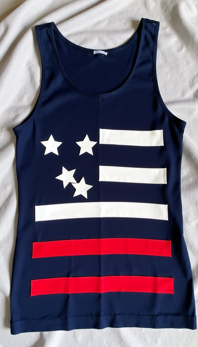 8. Reverse Appliqué Flag Tank