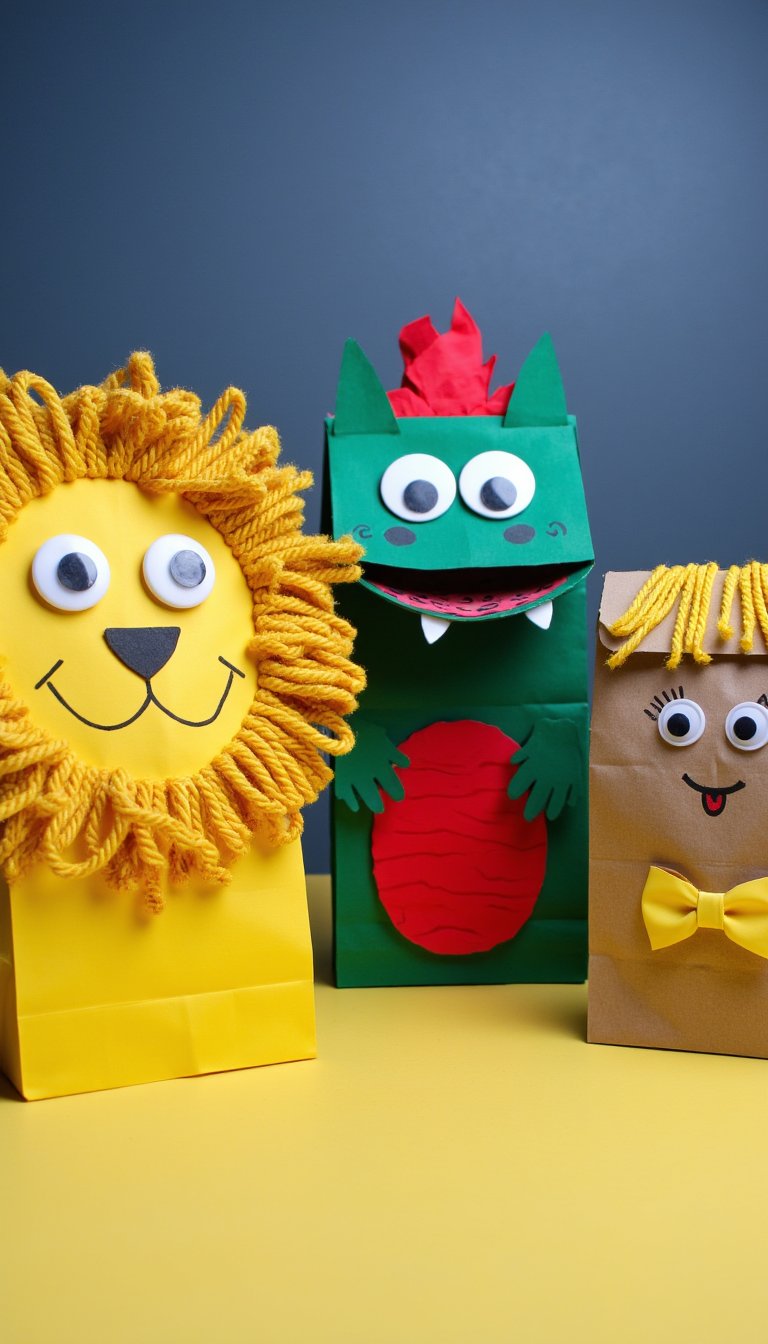 7. Paper Bag Puppets
