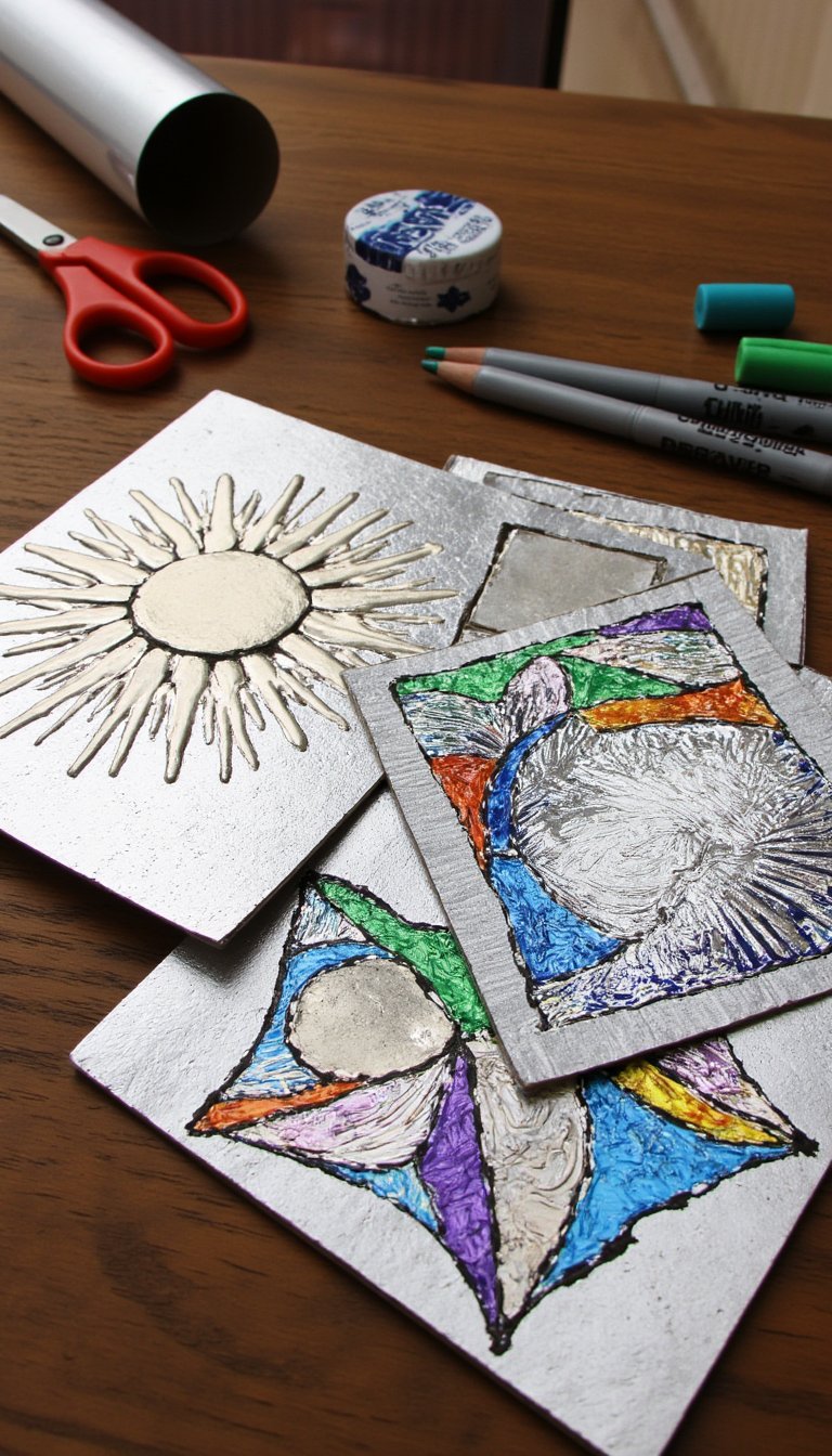 10. Decorative Tin Art (Foil Embossing)