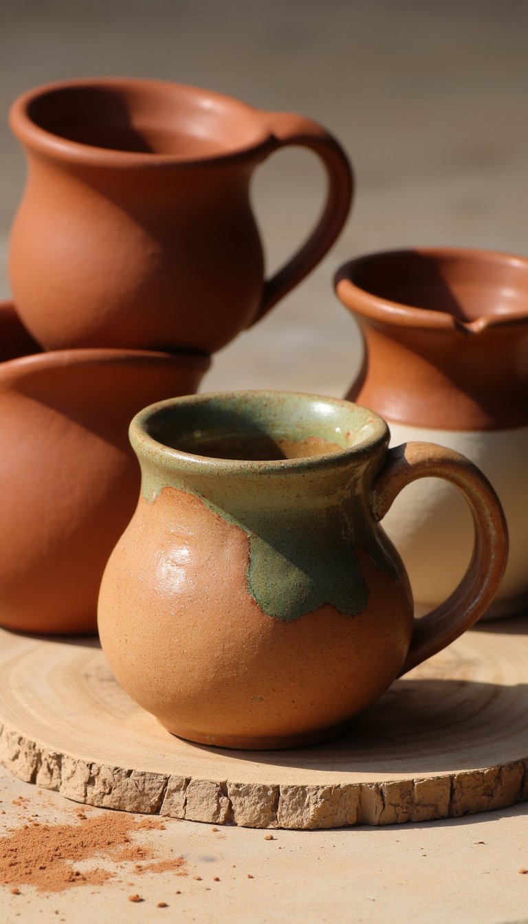 5. Hand-Sculpted, Wonky Mugs