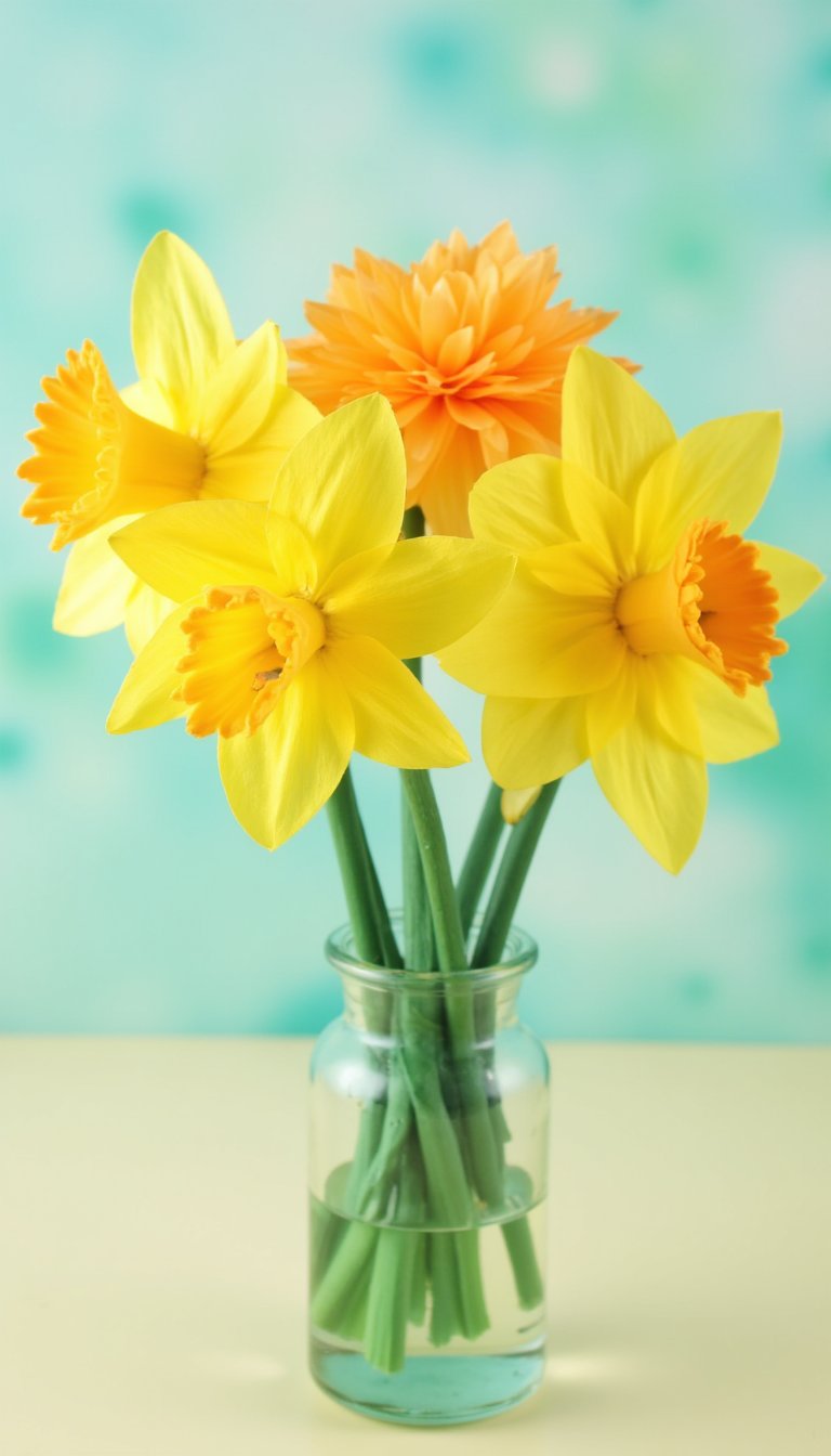 9. Tissue Paper Daffodils