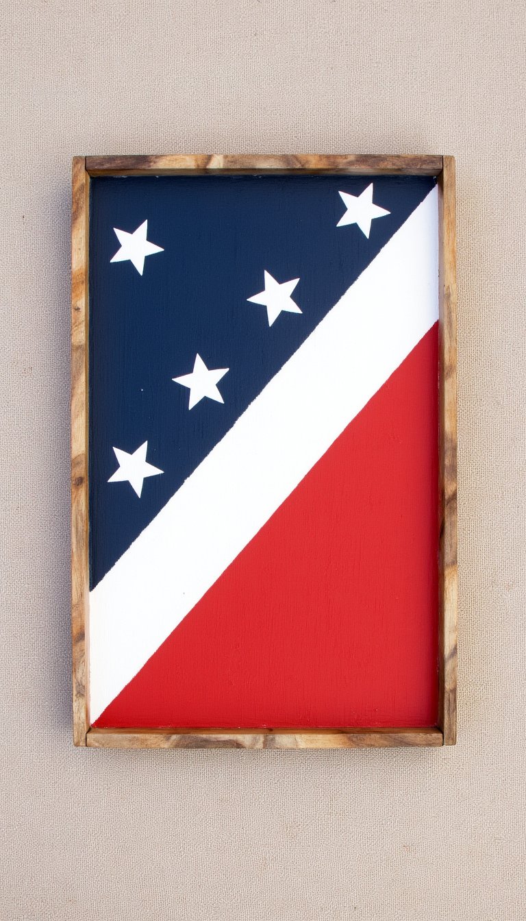 13. Flag-Inspired Serving Tray