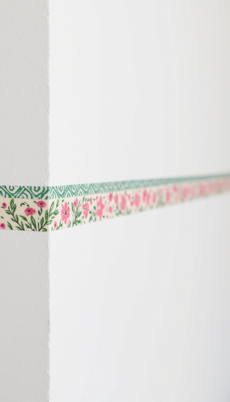 18. Washi Tape Accent Wall Border