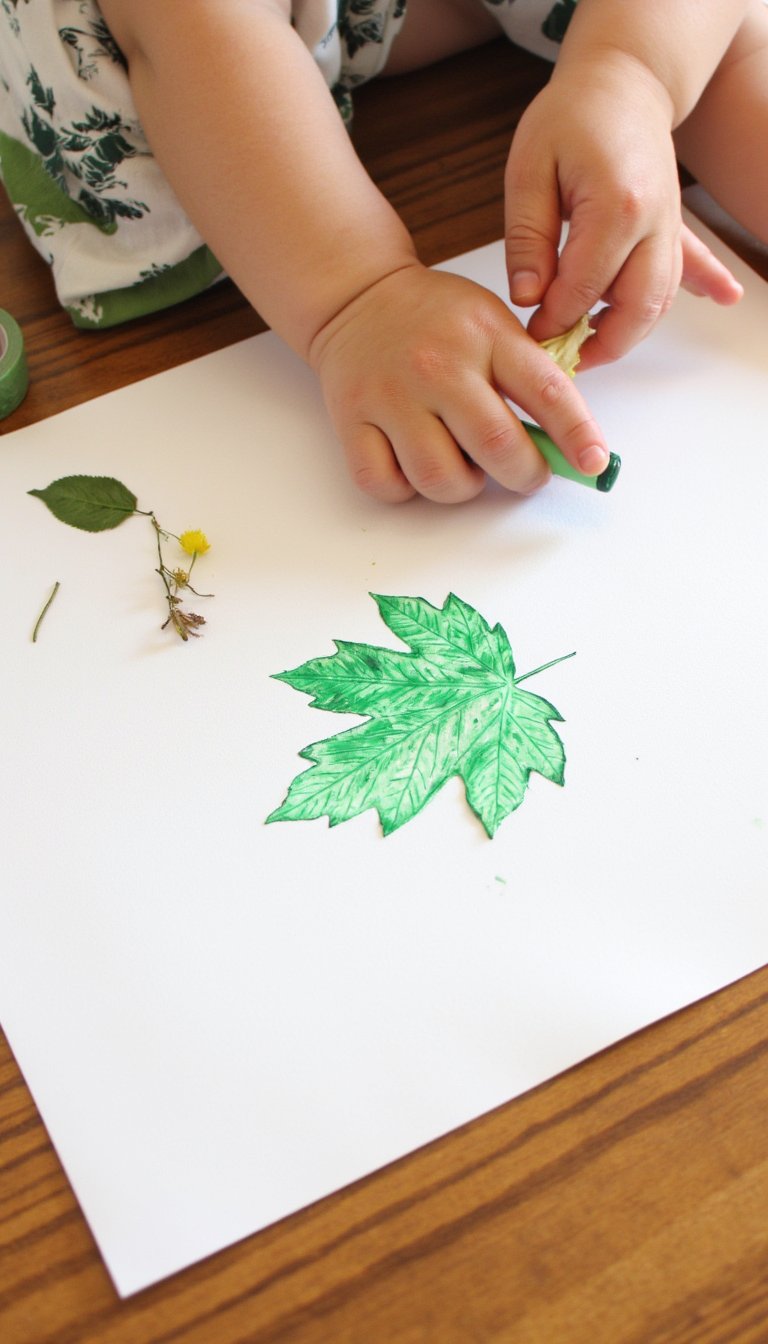 12. Nature Walk Leaf Rubbings