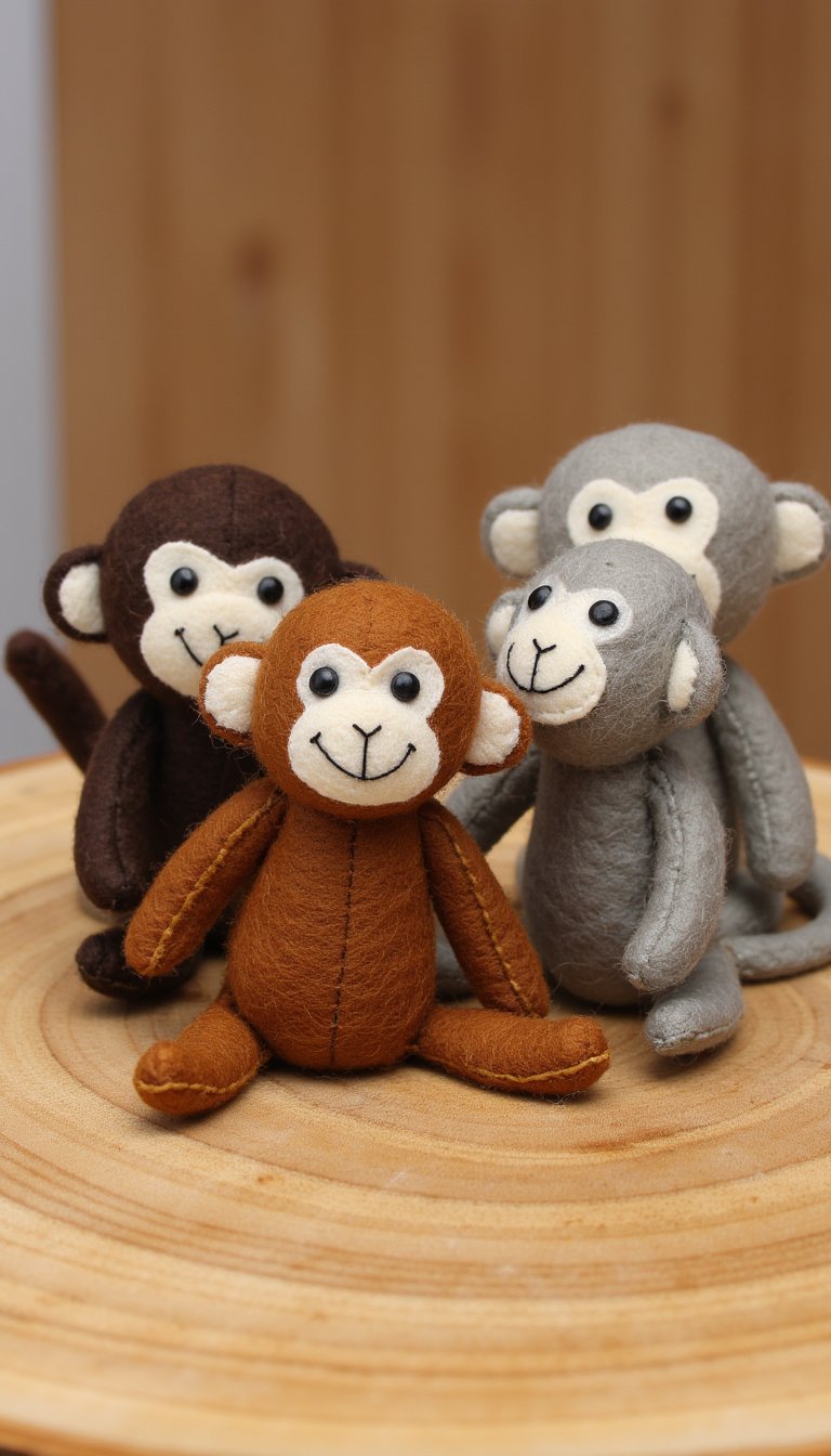 13. Monkey Finger Puppets