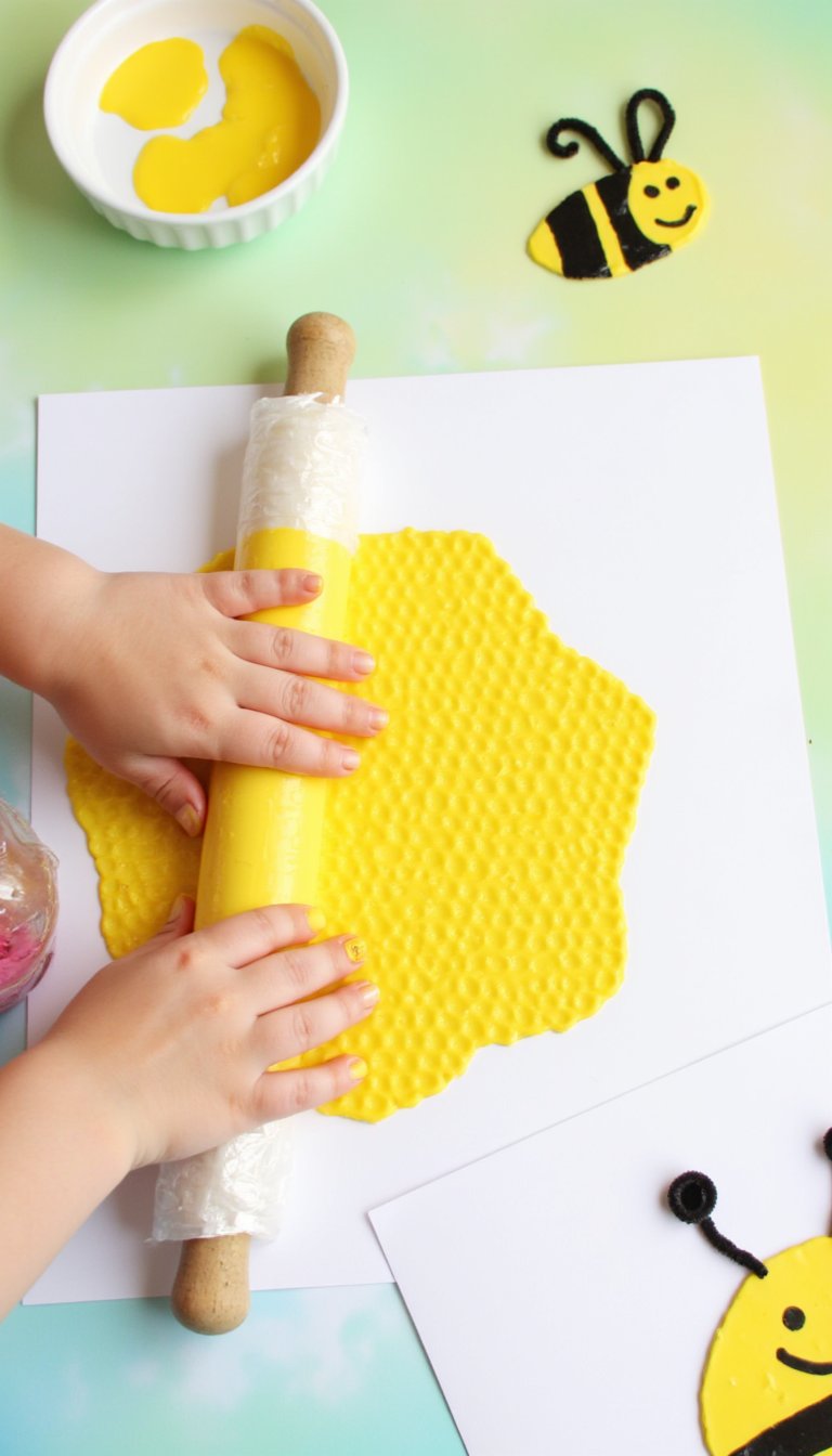 10. Bubble Wrap Bumblebee Printing