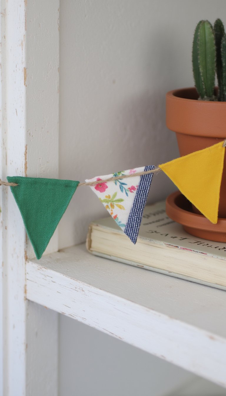 26. Mini Fabric Scrap Bunting