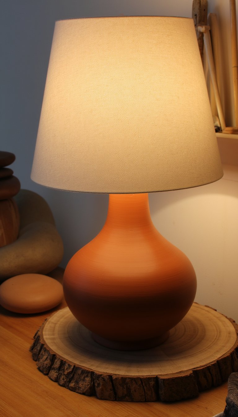 28. Clay Lamp Base
