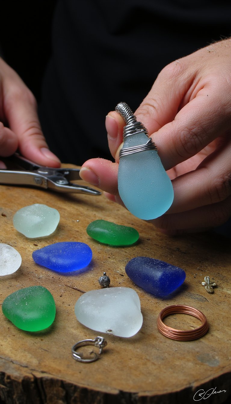 7. Sea Glass Jewelry