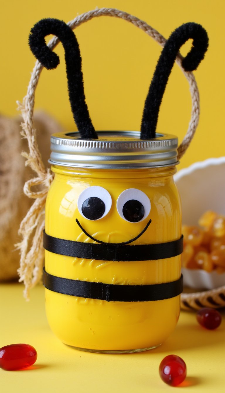 5. Adorable Animal Jar Basket