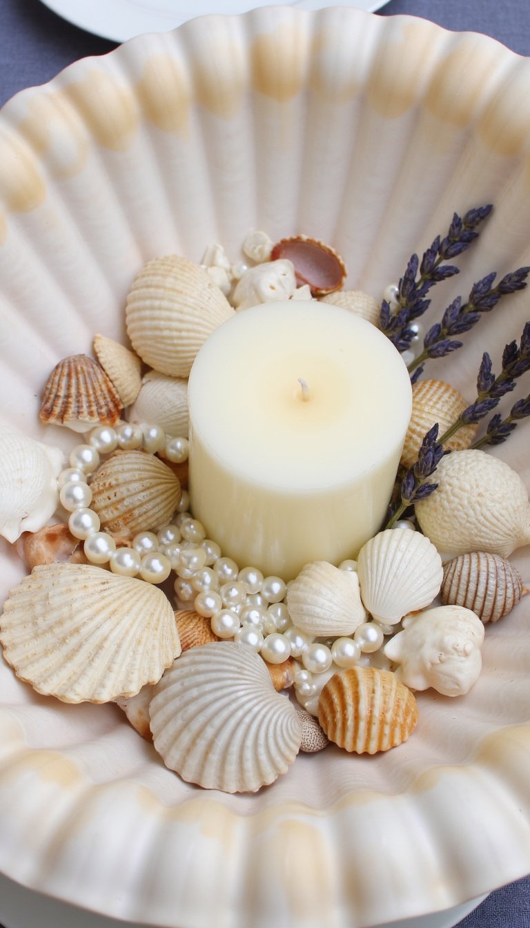 20. A Centerpiece Bowl Filled with Shells