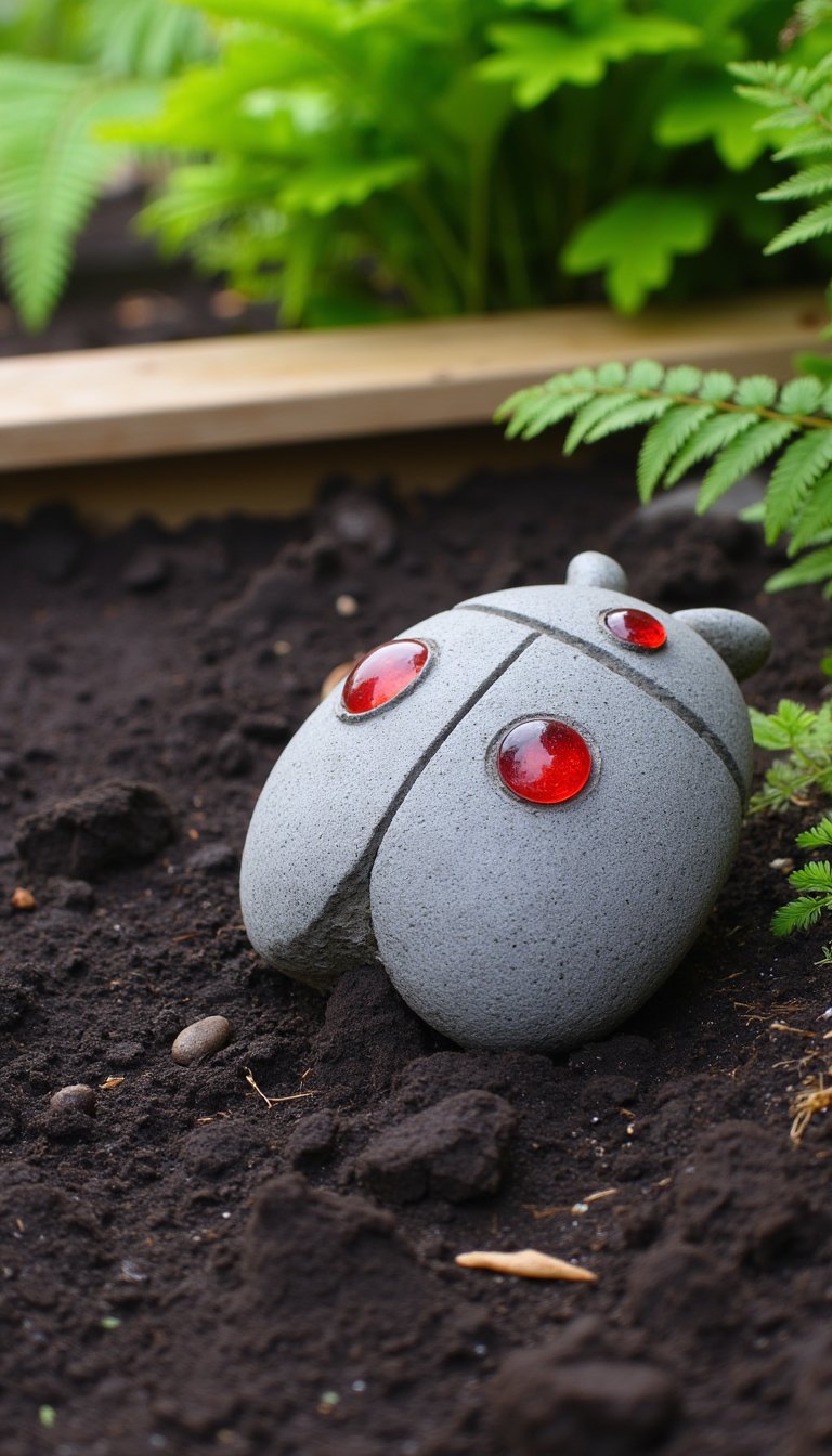 22. Personalised Ladybug Garden Stone