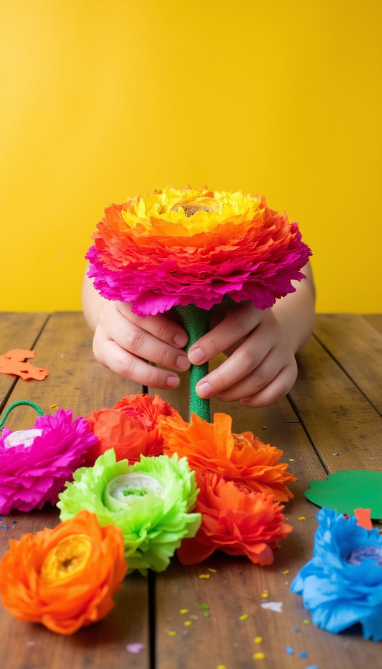 16. Gorgeous Tissue Paper Flowers