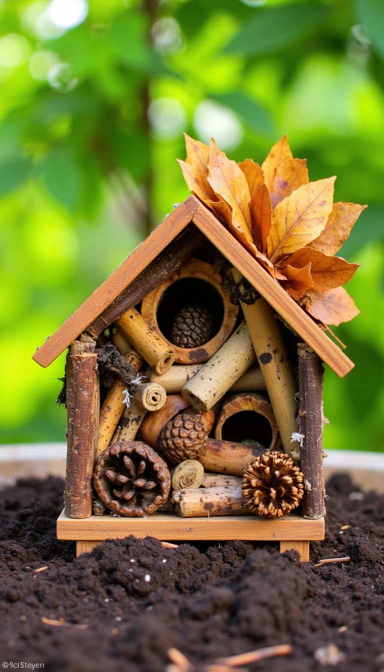 12. DIY Bug Hotel for Backyard Explorers