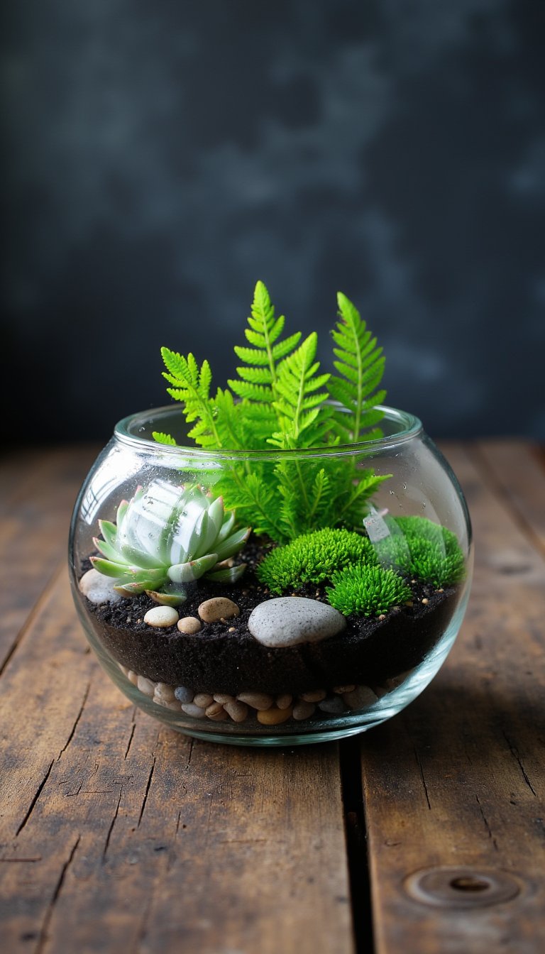 22. Mini Glass Jar Terrariums