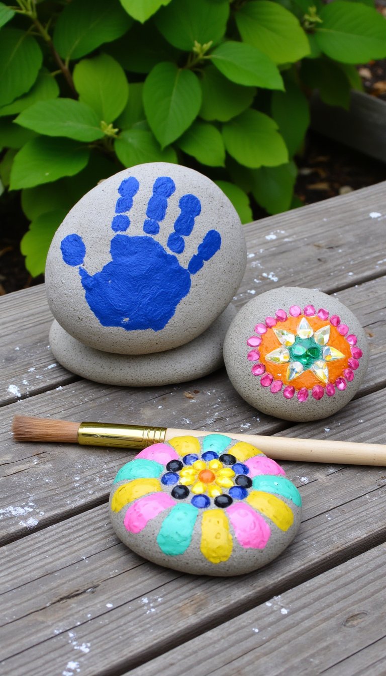 22. Painted Patio Stones