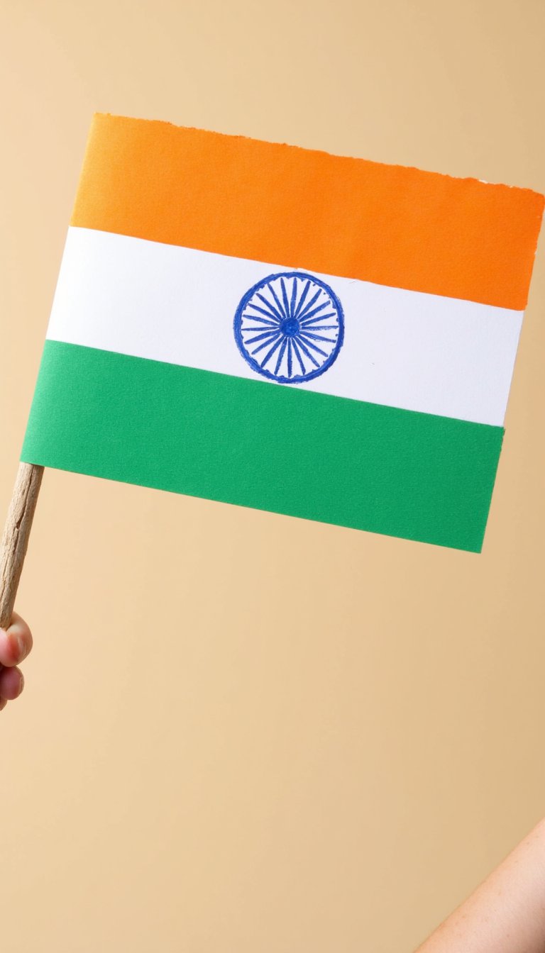 1. The Classic Tricolor Paper Flag