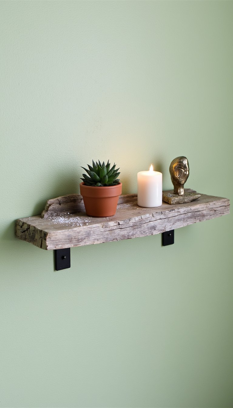 17. Driftwood Wall Shelf