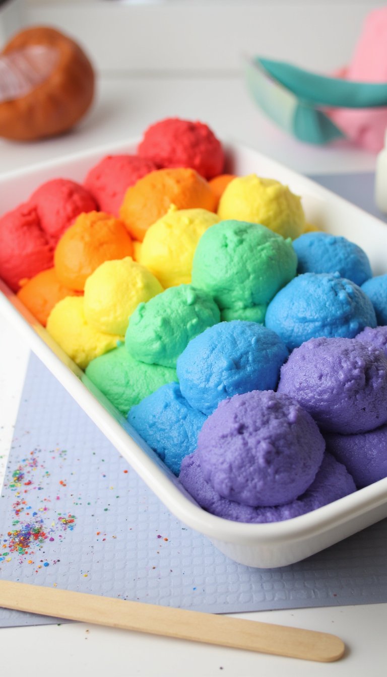 4. Fluffy Rainbow Slime