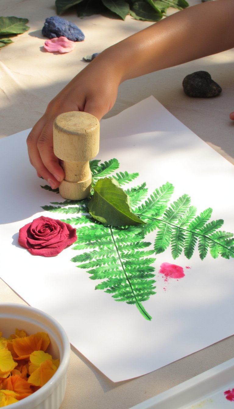 14. Leaf and Flower Pounding Art