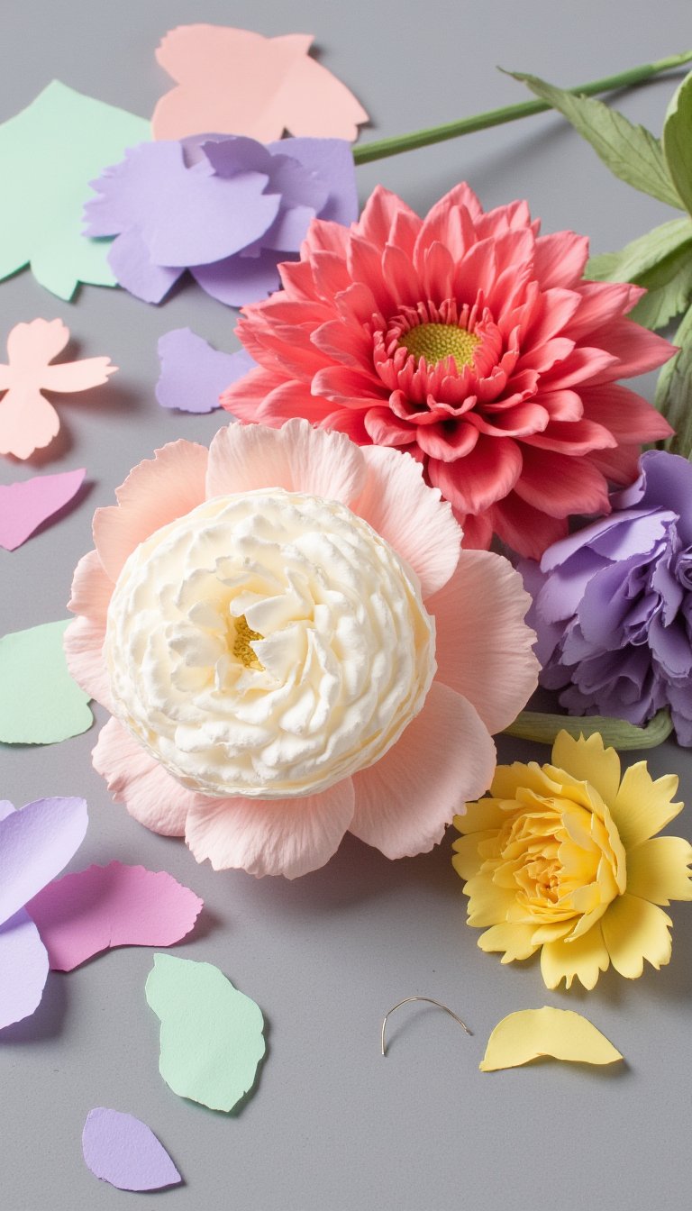 4. Whimsical Tissue Paper Flowers