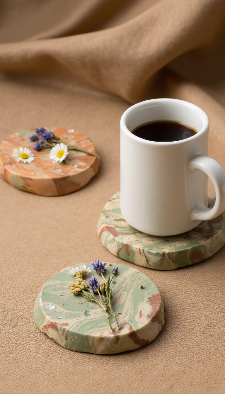 10. Cozy Drink Coasters