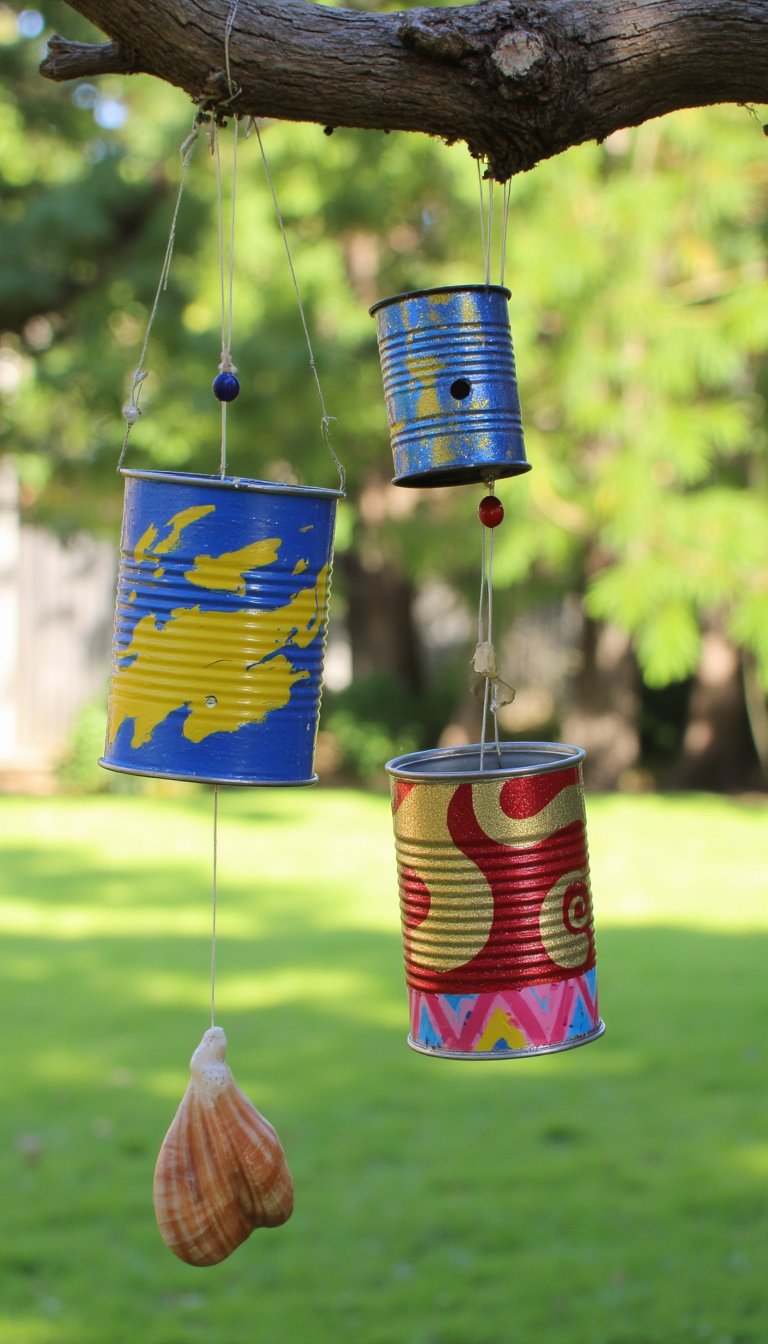 8. Tin Can Wind Chimes