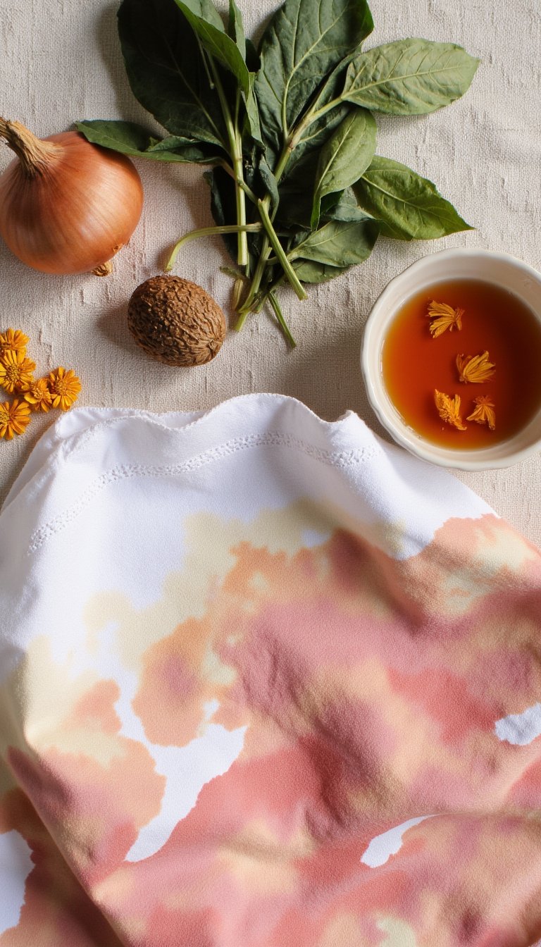 8. Natural Tie-Dye with Kitchen Scraps