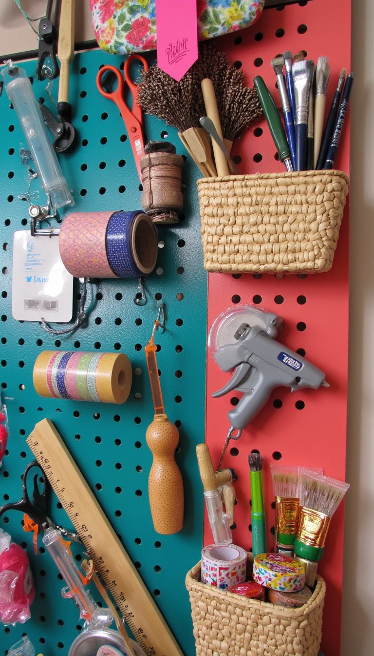 1. Pegboard Power Wall