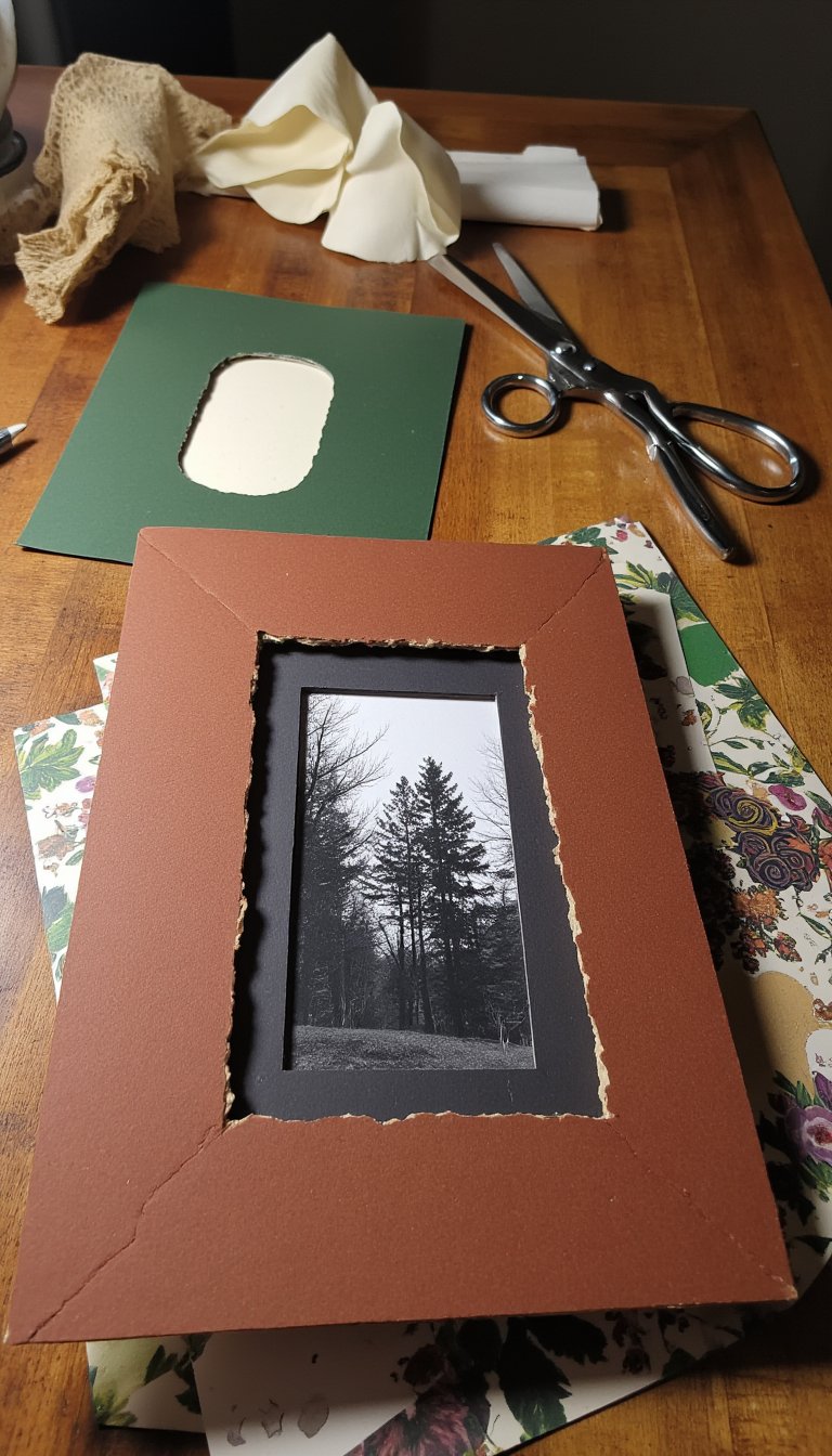28. DIY Mat Paper Photo Frames