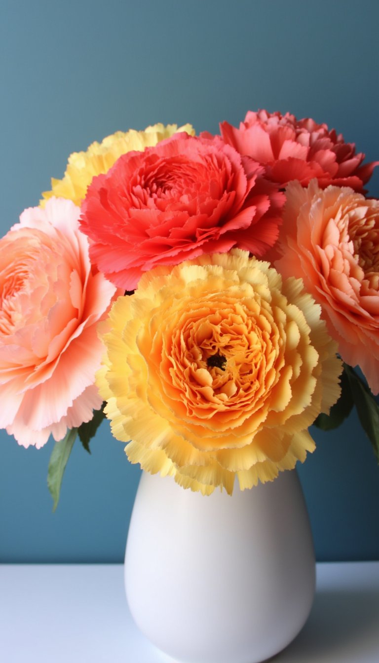 11. Honeycomb Ball Carnations