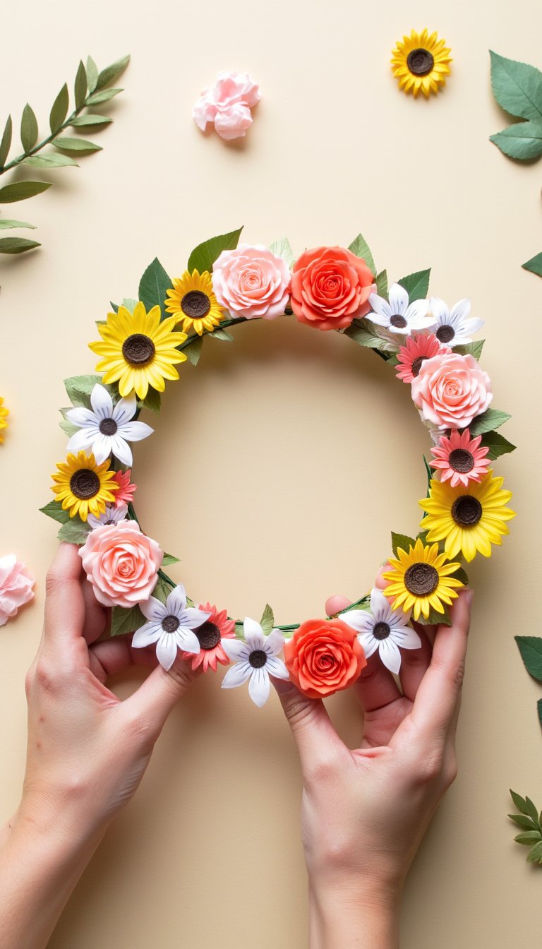 21. Paper Flower Crown