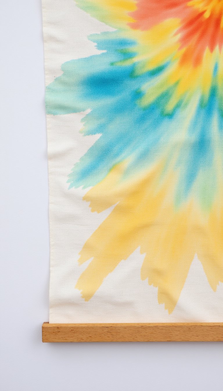10. Decorative Ice-Dyed Wall Hanging