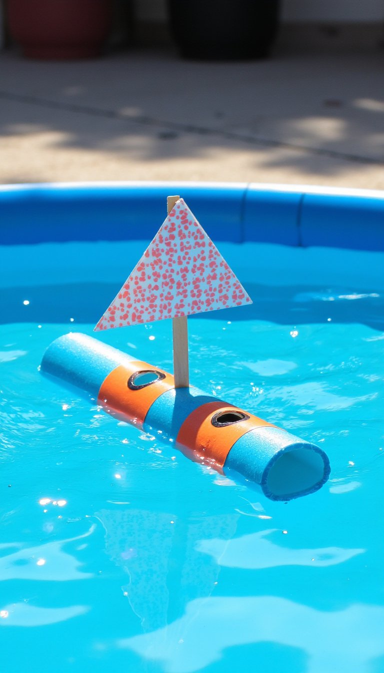 17. Pool Noodle Boats