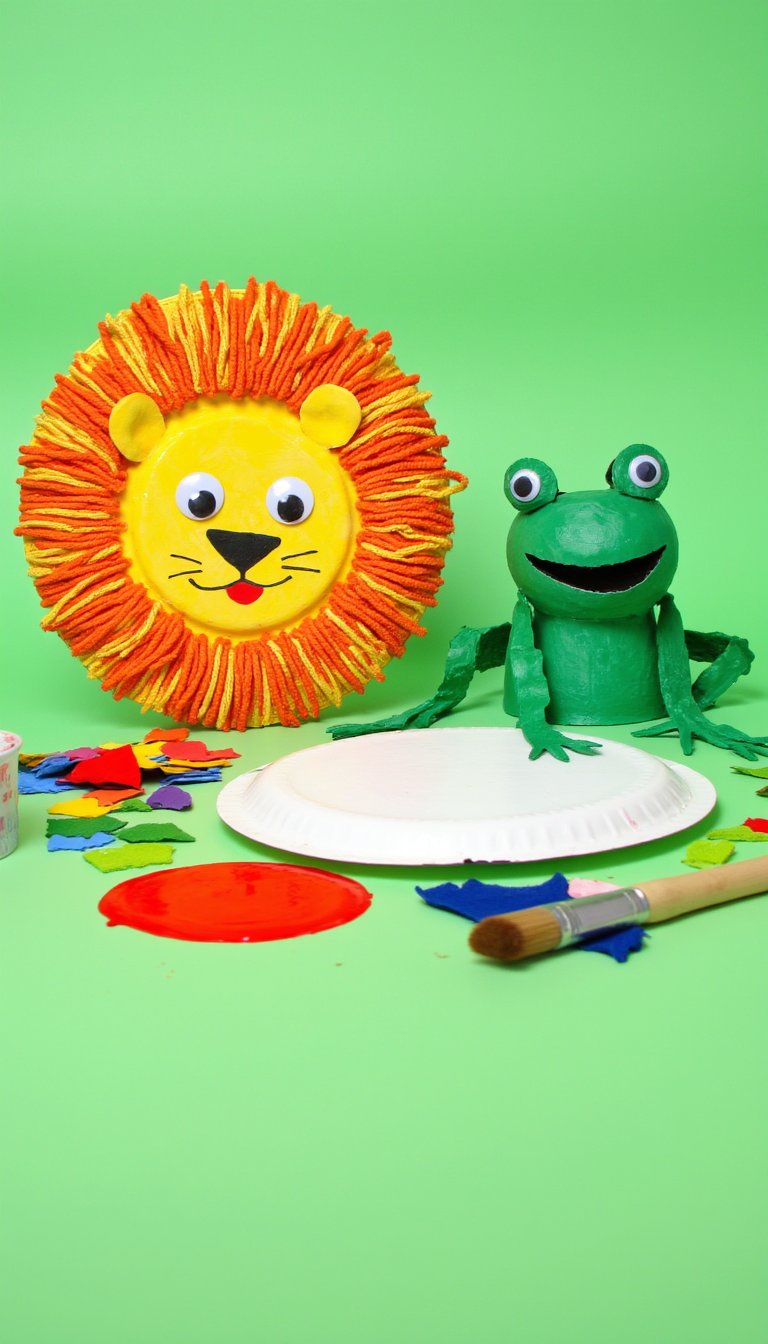 7. Paper Plate Animals